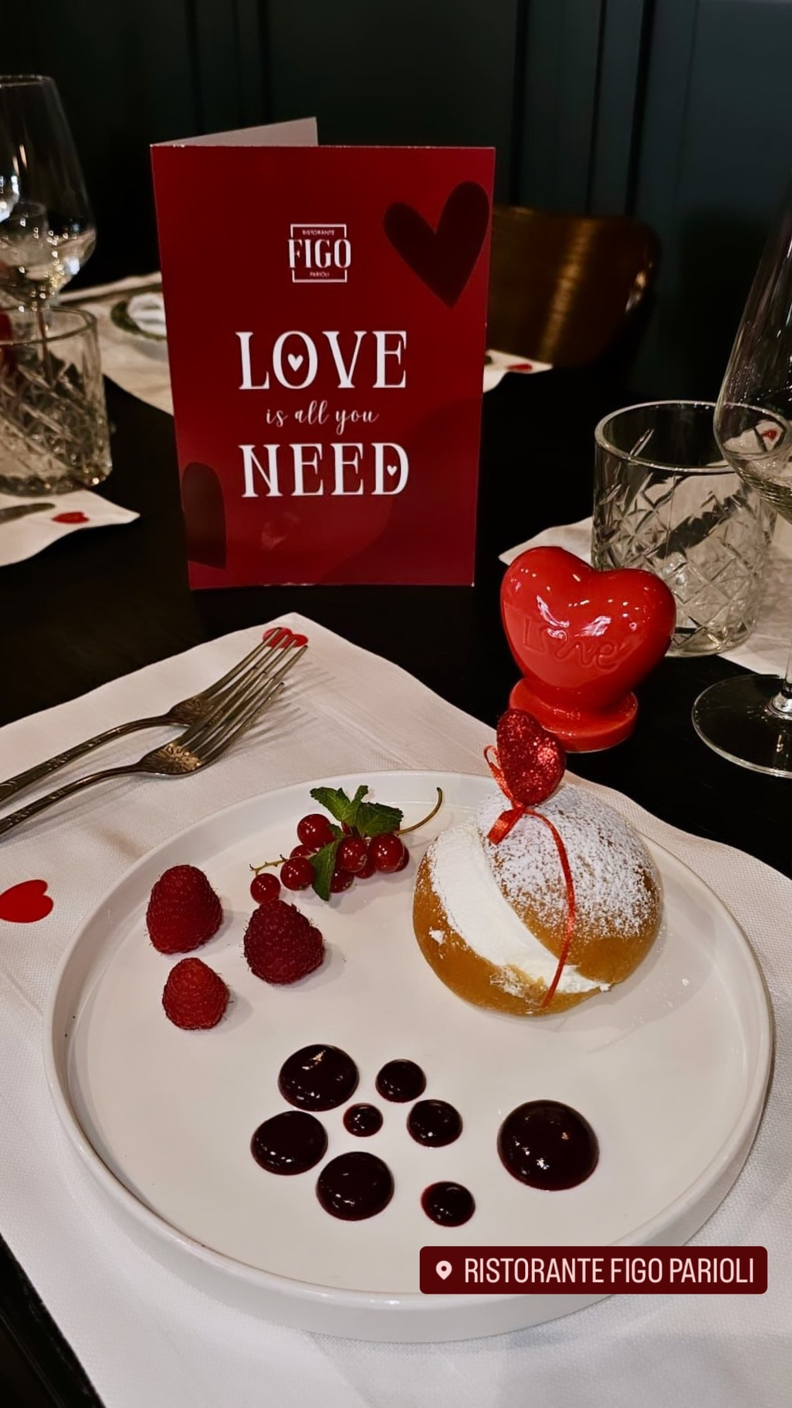 San Valentino al Ristorante Figo Parioli di Roma